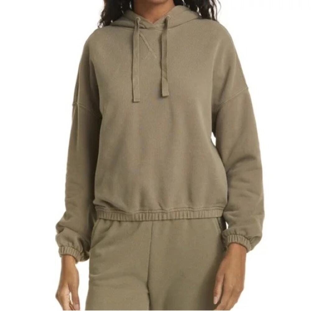 NWT ATM Cotton French Terry Hoodie in Army‎ Chroma Wash Size M